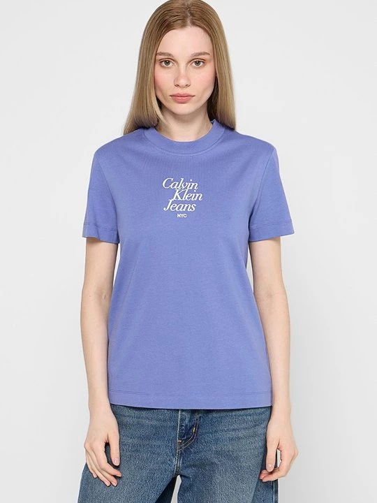 Foto van product T-shirt print Calvin Klein Jeans blauw