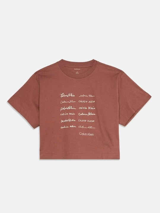 Foto van product T-shirt print Calvin Klein Jeans bruin