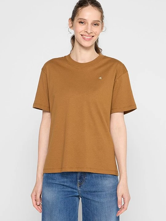 Foto van product T-shirt print Calvin Klein Jeans camel