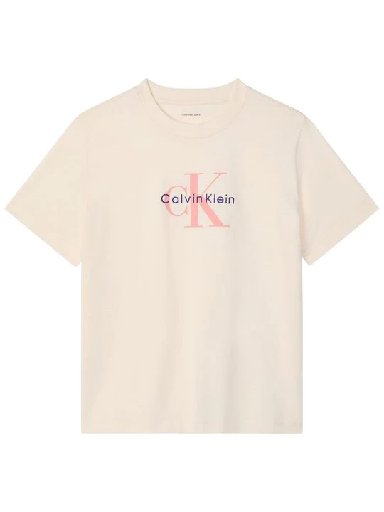 Foto van product T-shirt print Calvin Klein Jeans crème