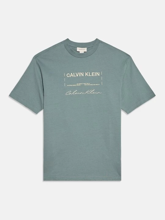 Foto van product T-shirt print Calvin Klein Jeans dirty denim