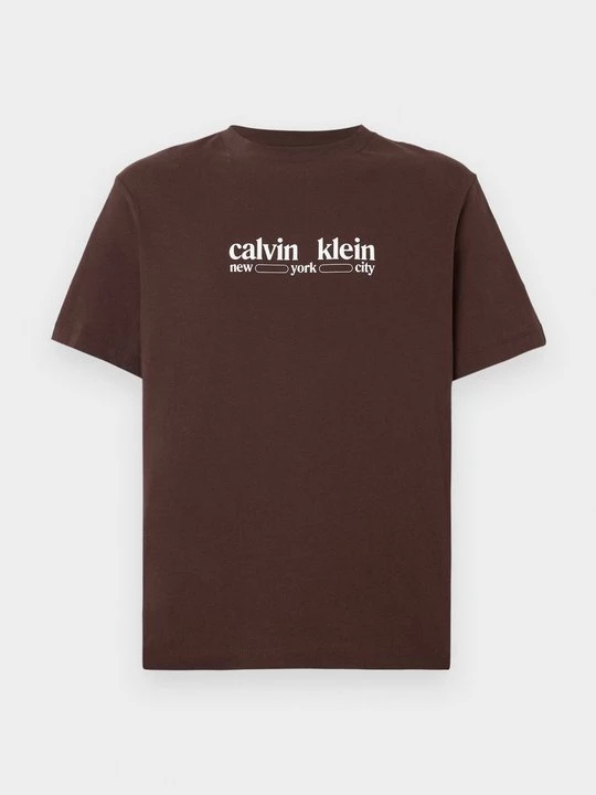 Foto van product T-shirt print Calvin Klein Jeans donkerbruin