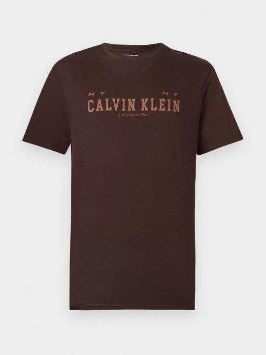 Foto van product T-shirt print Calvin Klein Jeans donkerbruin