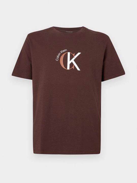 Foto van product T-shirt print Calvin Klein Jeans donkerbruin