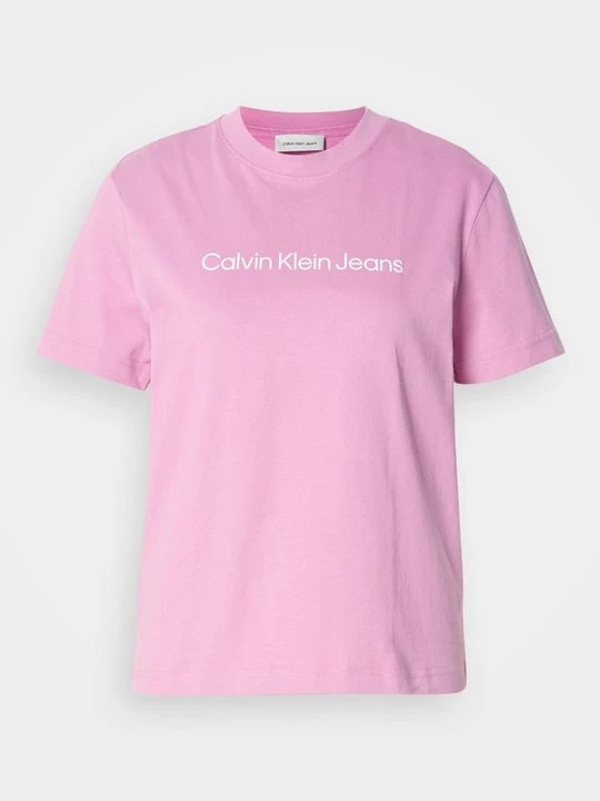 Foto van product T-shirt print Calvin Klein Jeans donkerroze