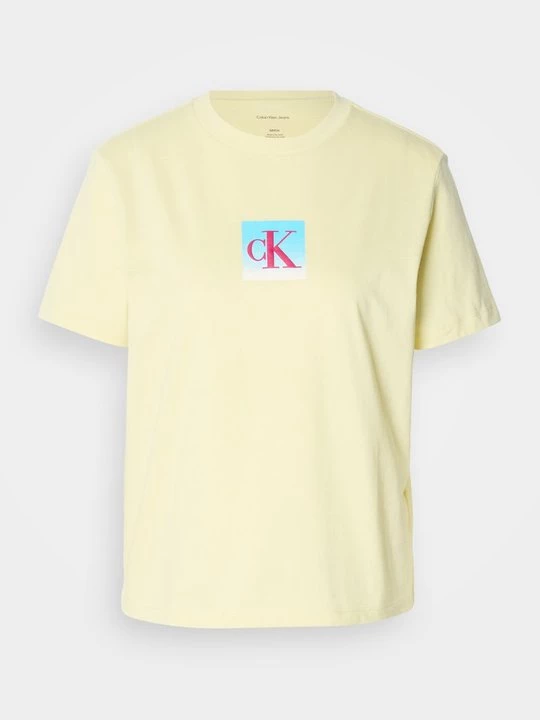 Foto van product T-shirt print Calvin Klein Jeans geel