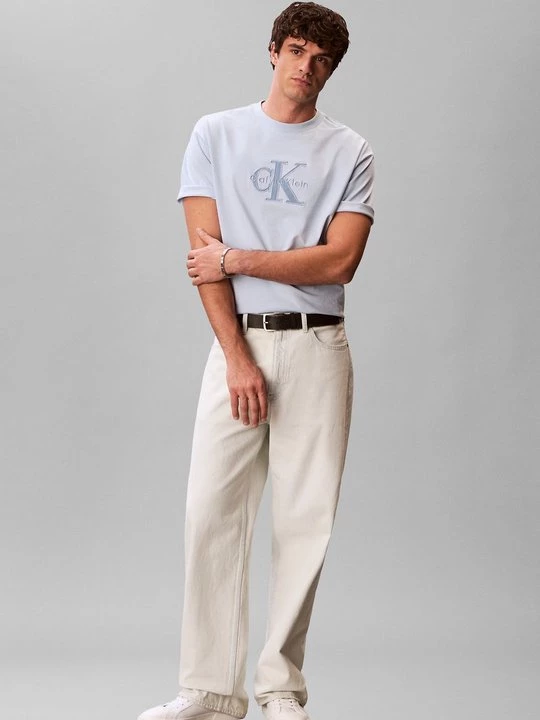 Foto van product T-shirt print Calvin Klein Jeans lichtblauw
