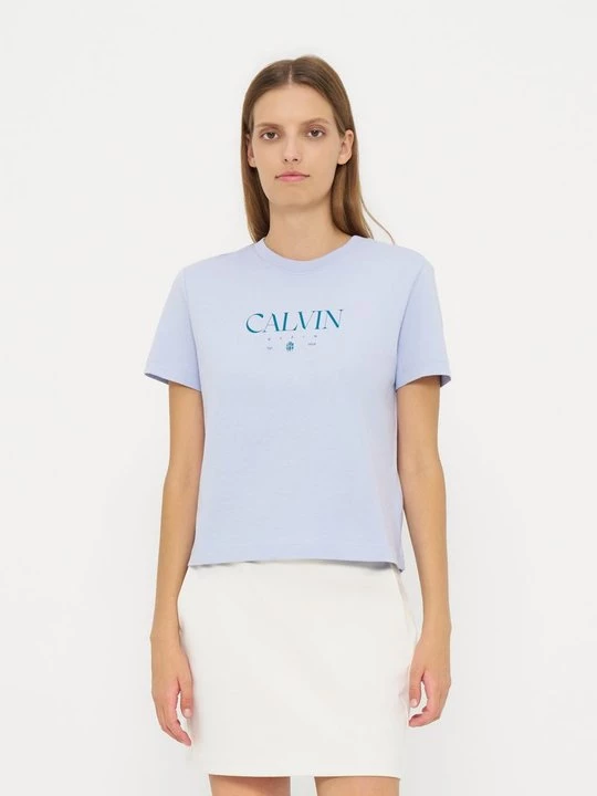 Foto van product T-shirt print Calvin Klein Jeans lichtblauw