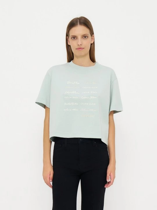 Foto van product T-shirt print Calvin Klein Jeans lichtblauw