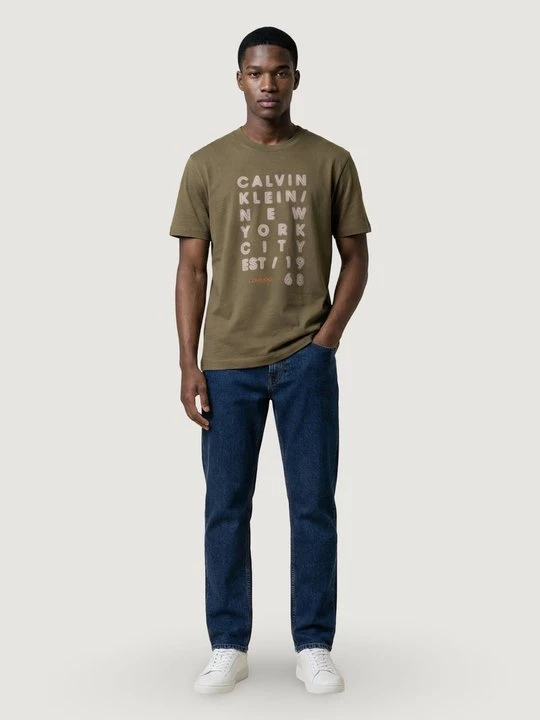 Foto van product T-shirt print Calvin Klein Jeans olijfgroen