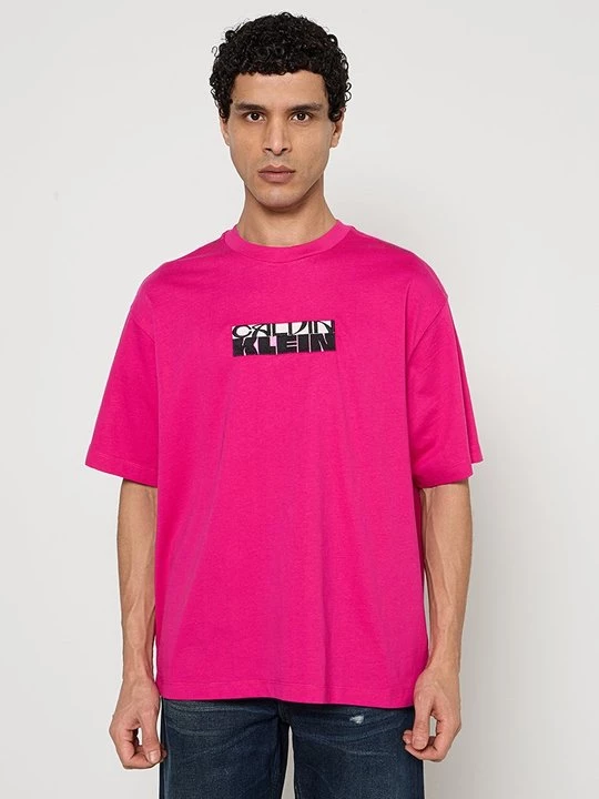 Foto van product T-shirt print Calvin Klein Jeans paars