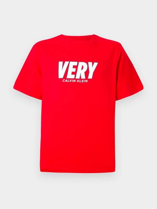 Foto van product T-shirt print Calvin Klein Jeans rood