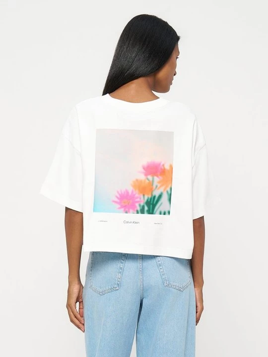 Foto van product T-shirt print Calvin Klein Jeans wit