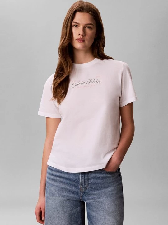 Foto van product T-shirt print Calvin Klein Jeans wit
