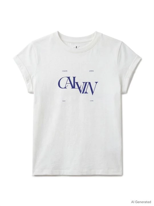 Foto van product T-shirt print Calvin Klein Jeans wit