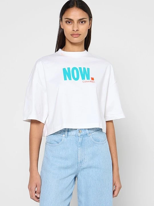 Foto van product T-shirt print Calvin Klein Jeans wit
