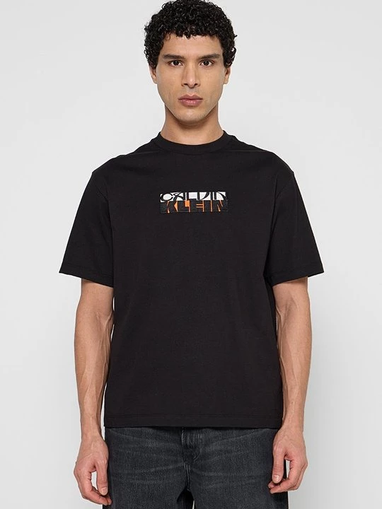 Foto van product T-shirt print Calvin Klein Jeans zwart