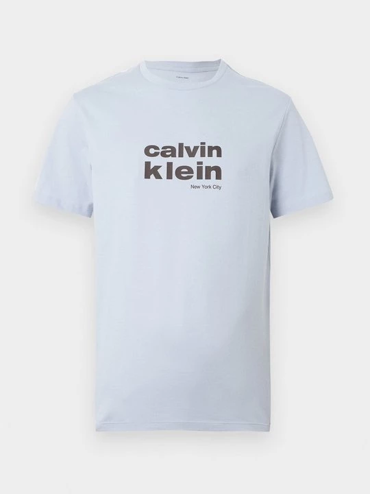 Foto van product T-shirt print Calvin Klein lichtblauw