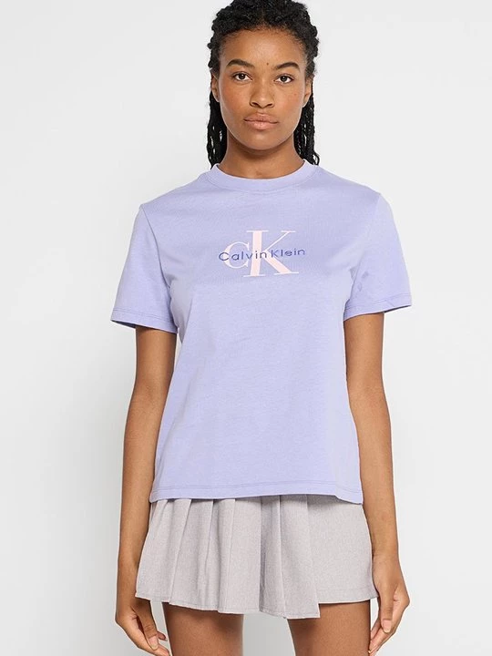 Foto van product T-shirt print Calvin Klein lila