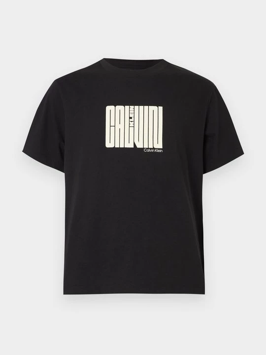 Foto van product T-shirt print Calvin Klein zwart