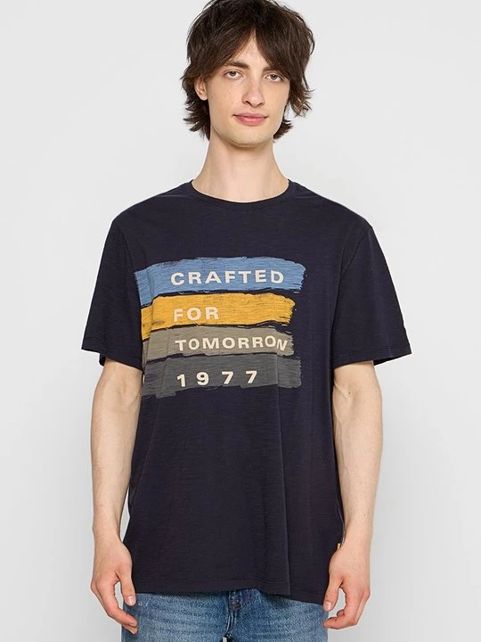 Foto van product T-shirt print Camel Active donkerblauw