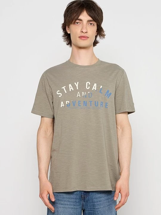 Foto van product T-shirt print Camel Active kaki