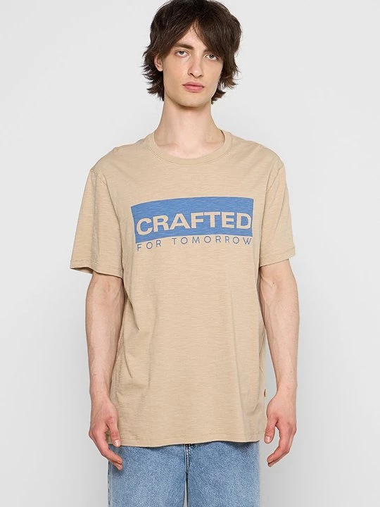 Foto van product T-shirt print Camel Active zandkleur