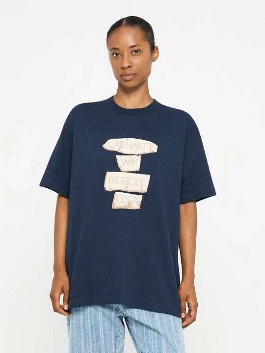 Foto van product T-shirt print Carhartt WIP blauw