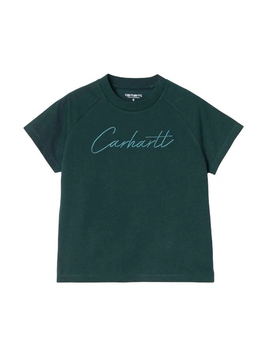 Foto van product T-shirt print Carhartt WIP donkergroen