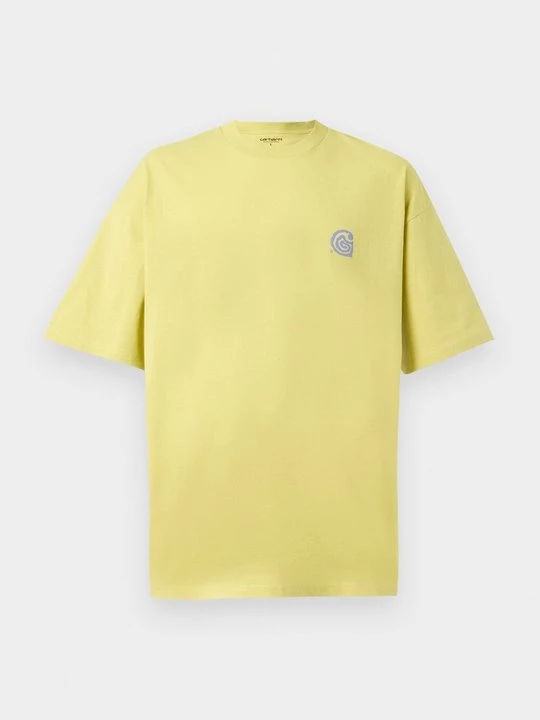 Foto van product T-shirt print Carhartt WIP geel