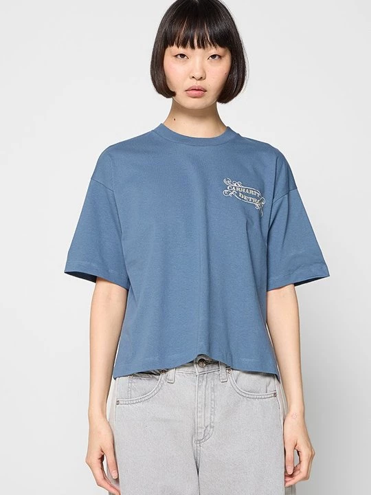 Foto van product T-shirt print Carhartt WIP lichtblauw