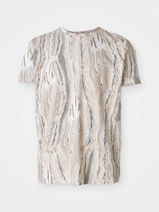 Foto van product T-shirt print Carlo Colucci beżowy