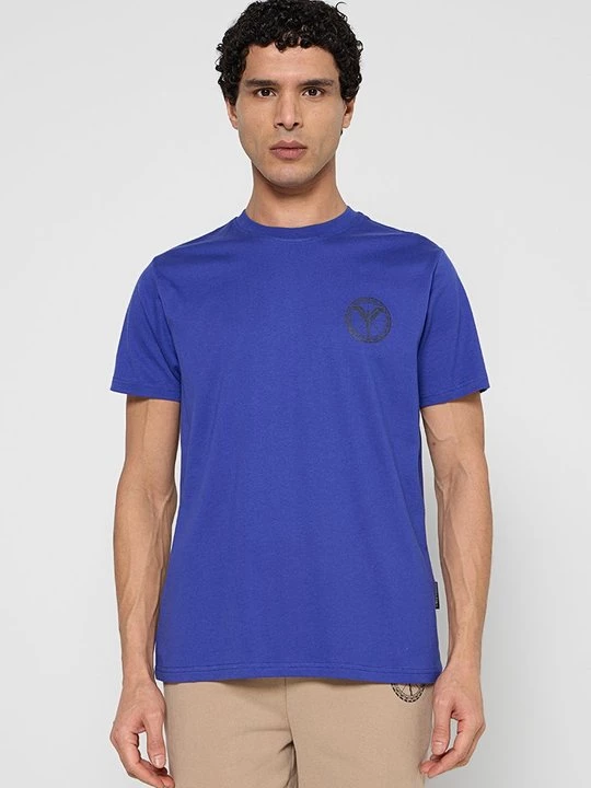 Foto van product T-shirt print Carlo Colucci blauw