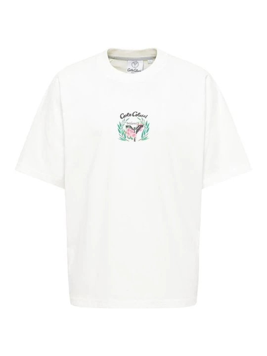 Foto van product T-shirt print Carlo Colucci crème