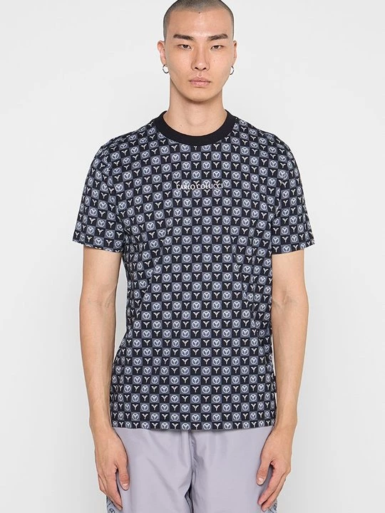 Foto van product T-shirt print Carlo Colucci grijs