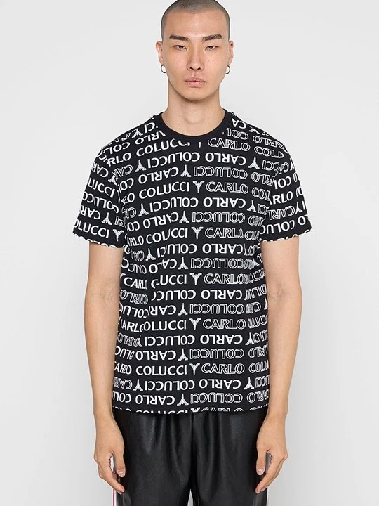 Foto van product T-shirt print Carlo Colucci grijs