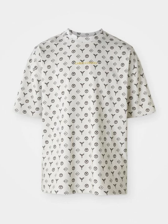Foto van product T-shirt print Carlo Colucci wit