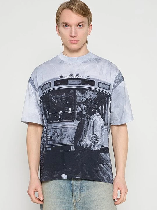 Foto van product T-shirt print Carlo Colucci zwart