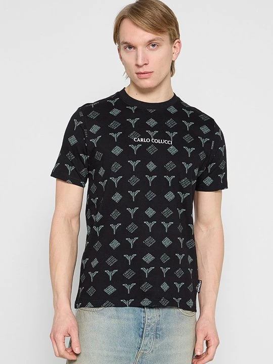 Foto van product T-shirt print Carlo Colucci zwart
