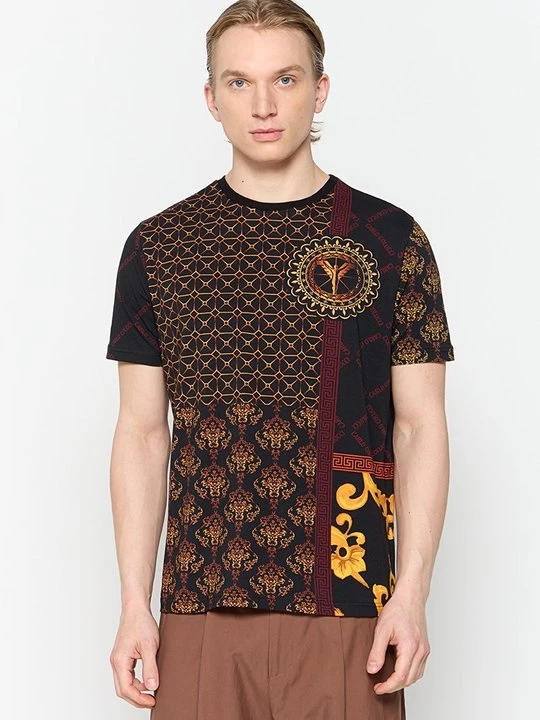 Foto van product T-shirt print Carlo Colucci zwart