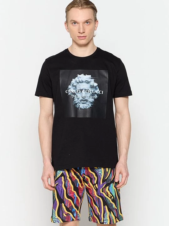 Foto van product T-shirt print Carlo Colucci zwart