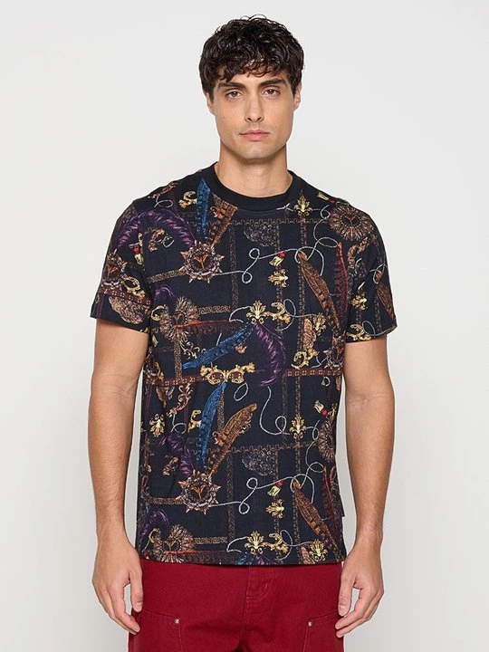Foto van product T-shirt print Carlo Colucci zwart