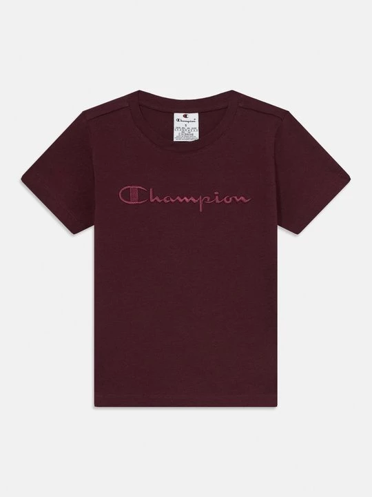 Foto van product T-shirt print Champion bordeauxrood