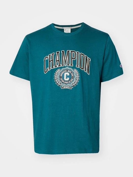 Foto van product T-shirt print Champion donkergroen