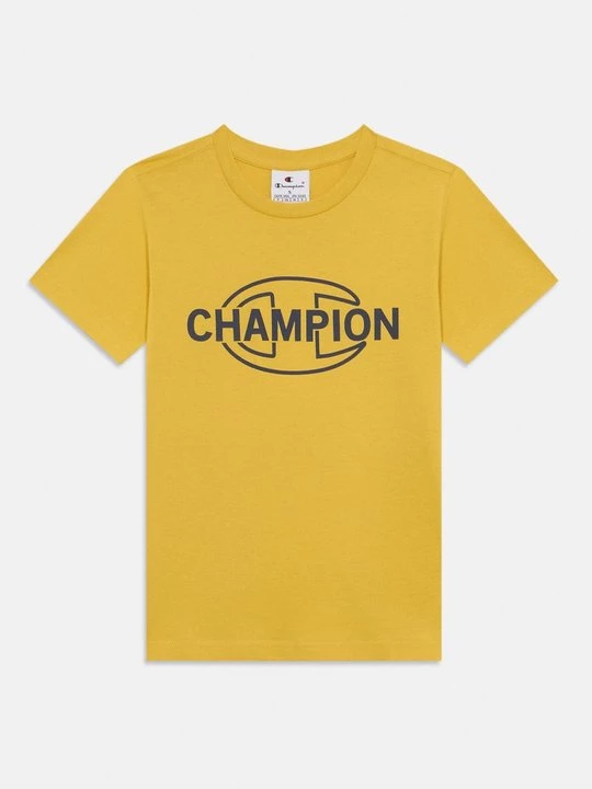 Foto van product T-shirt print Champion geel