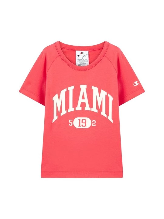 Foto van product T-shirt print Champion koraalrood
