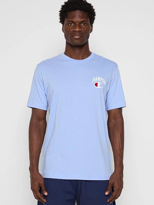 Foto van product T-shirt print Champion lichtblauw