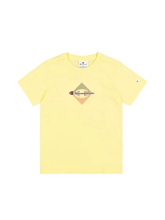 Foto van product T-shirt print Champion lichtgeel