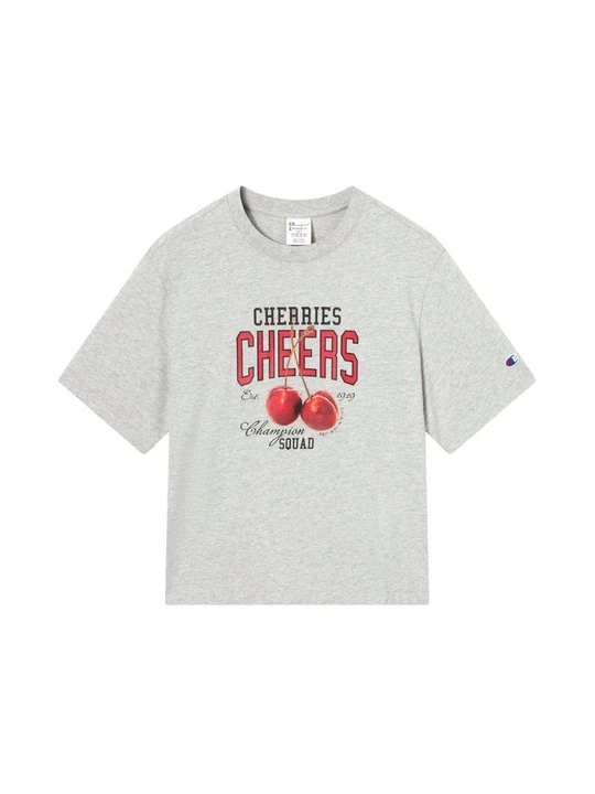 Foto van product T-shirt print Champion lichtgrijs