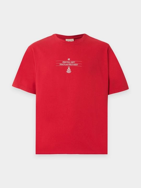 Foto van product T-shirt print Champion rood